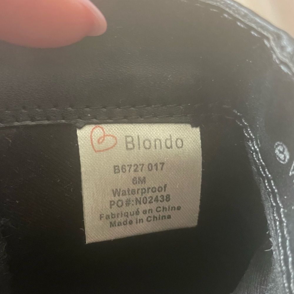 Blondo Camilla waterproof black bootie size 6 - Picture 7 of 8